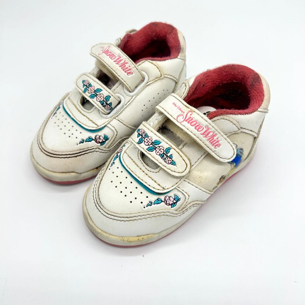 Vintage Snow White Sneakers 90's Y2K Disney Princess Girl Baby Toddler Shoes 4 - Picture 2 of 12